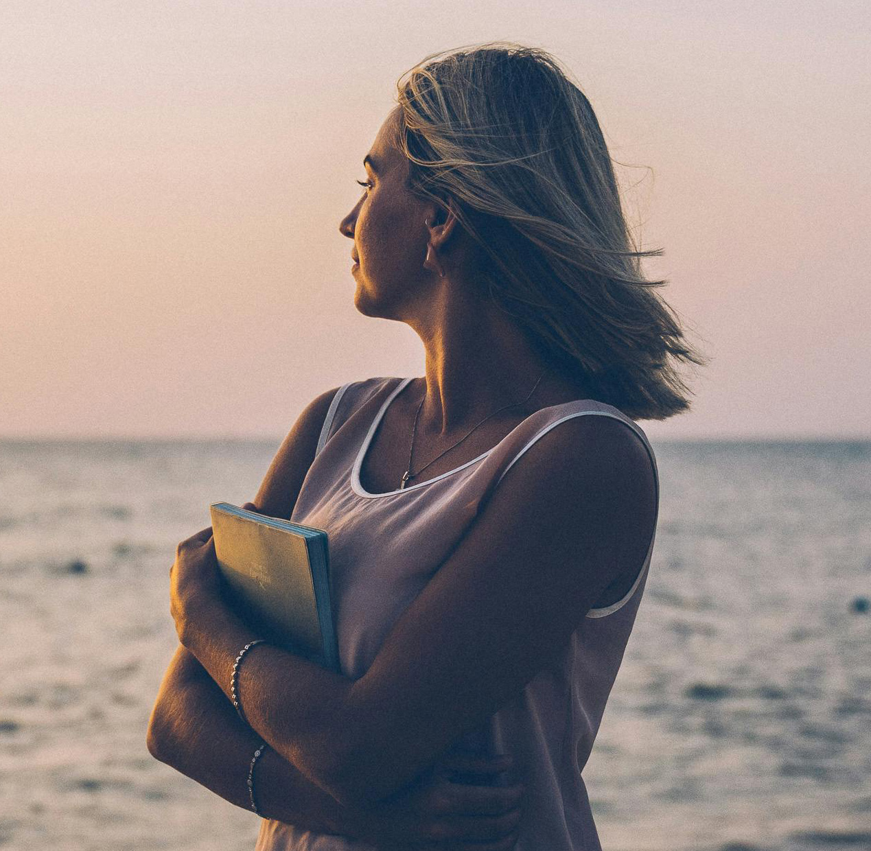 Woman by the beach